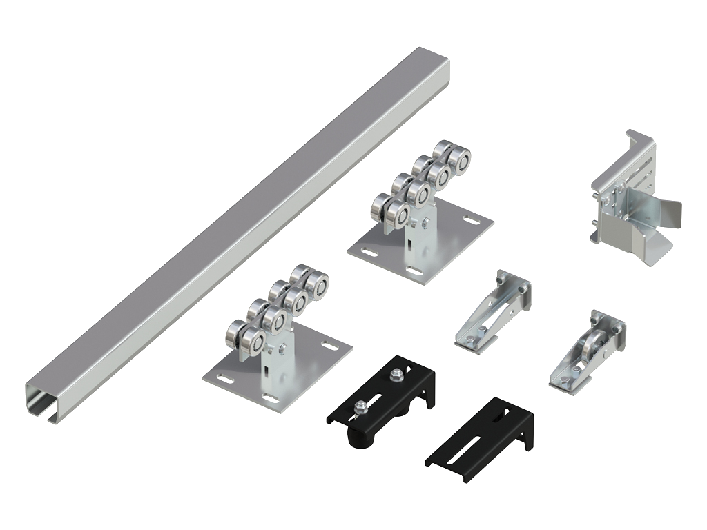 Система роликов и направляющих для балки х/к 60Х55Х3 L=6000ММ
