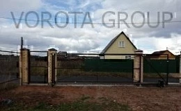 Откатные ворота под профлист без зашивки